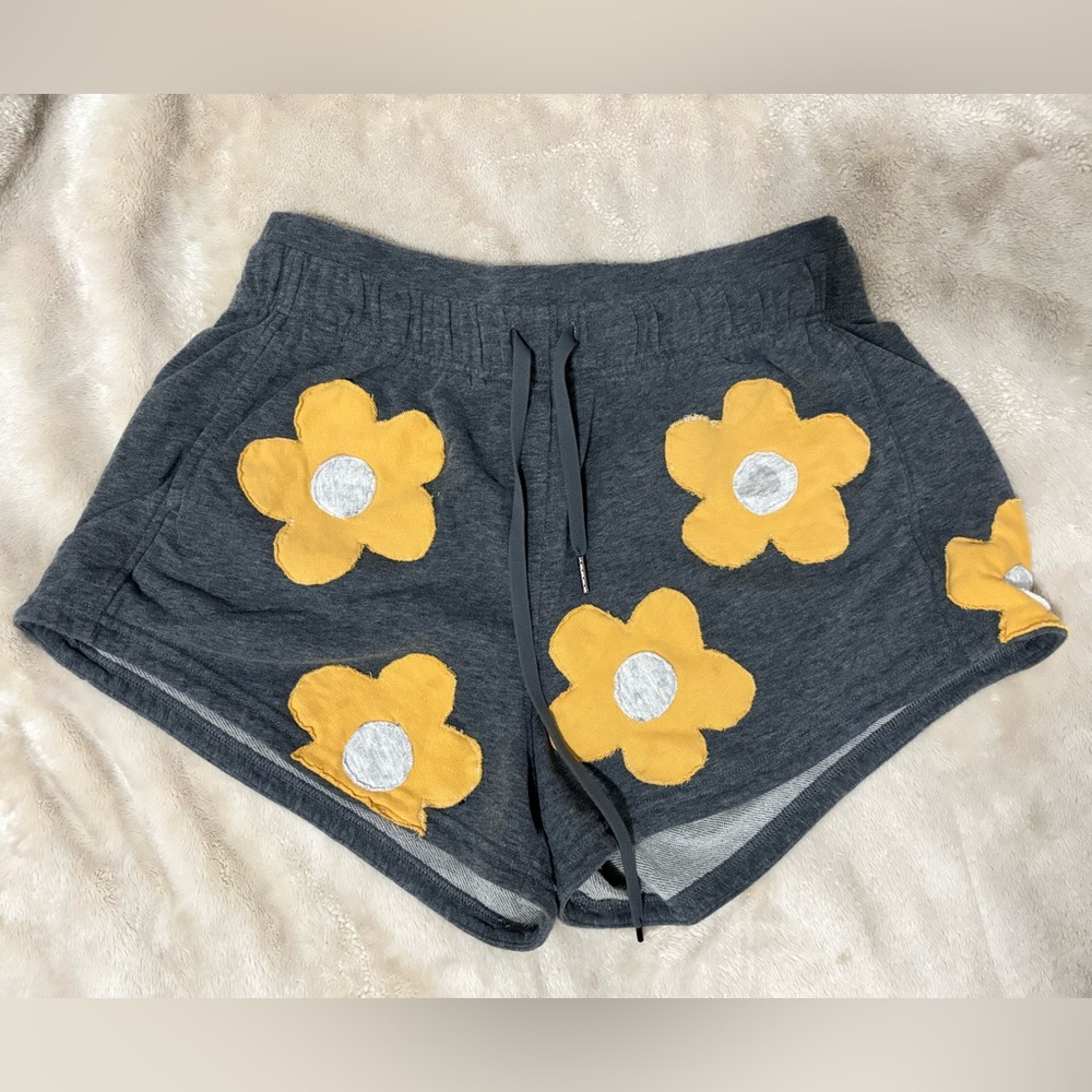 Gray Floral Women's Shorts
